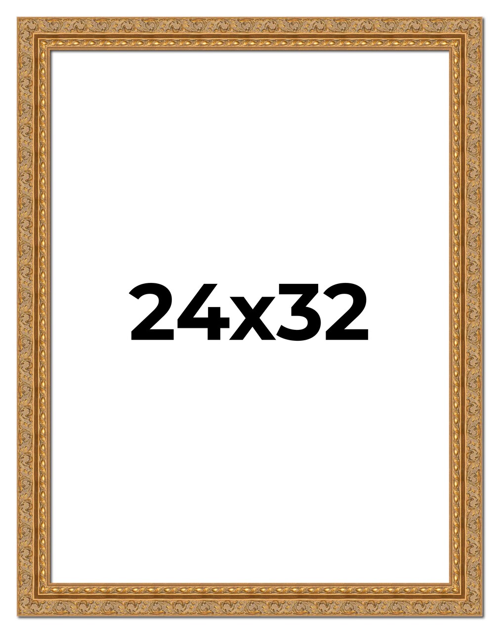Contemporary Gold Picture Frame - UV Acrylic, Foam Board Backing, Hanging Hardware